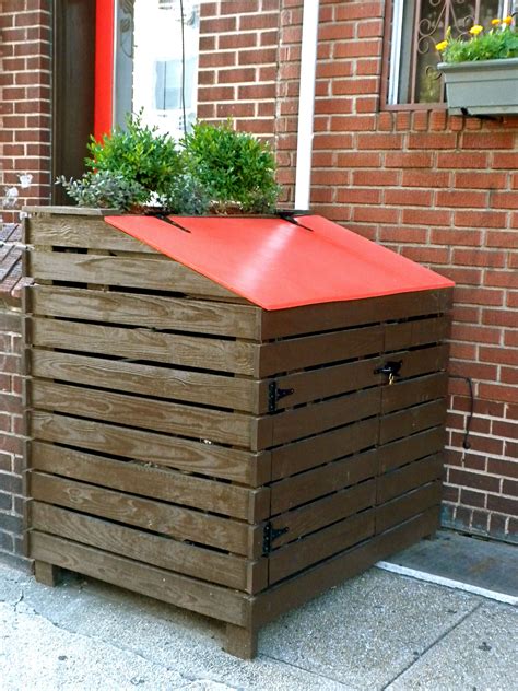 metal outdoor garbage enclosure|wood outdoor garbage bin enclosures.